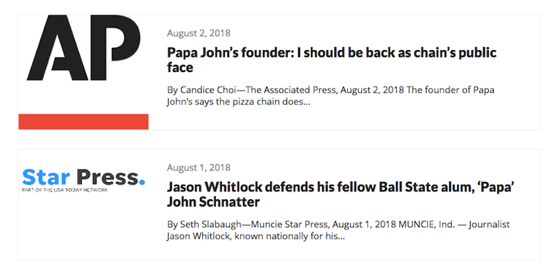 Illustration for article titled Papa John Has Created A Blog To Rally His Fans, Of Which There Are Many